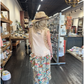 Jaded Gypsy Ruffle Up Hi-Lo-Parchment Floral