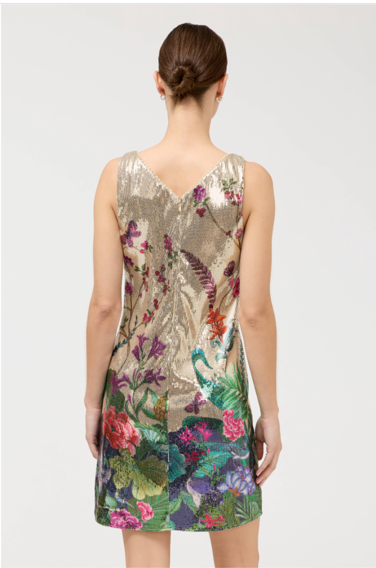Johnny Was Monika Sequin Dress