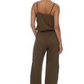 Khush Olea Jumpsuit- Solid Brown