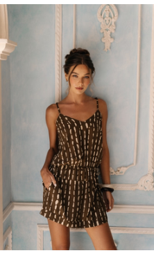 Khush Calista Romper-Current Military