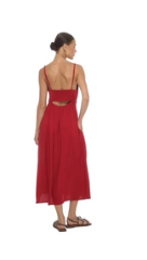 Khush Soller Dress-Solid Ruby