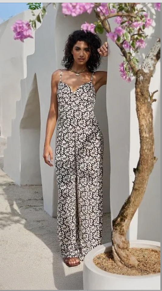 Khush Morena Jumpsuit-Bloomcrest Black