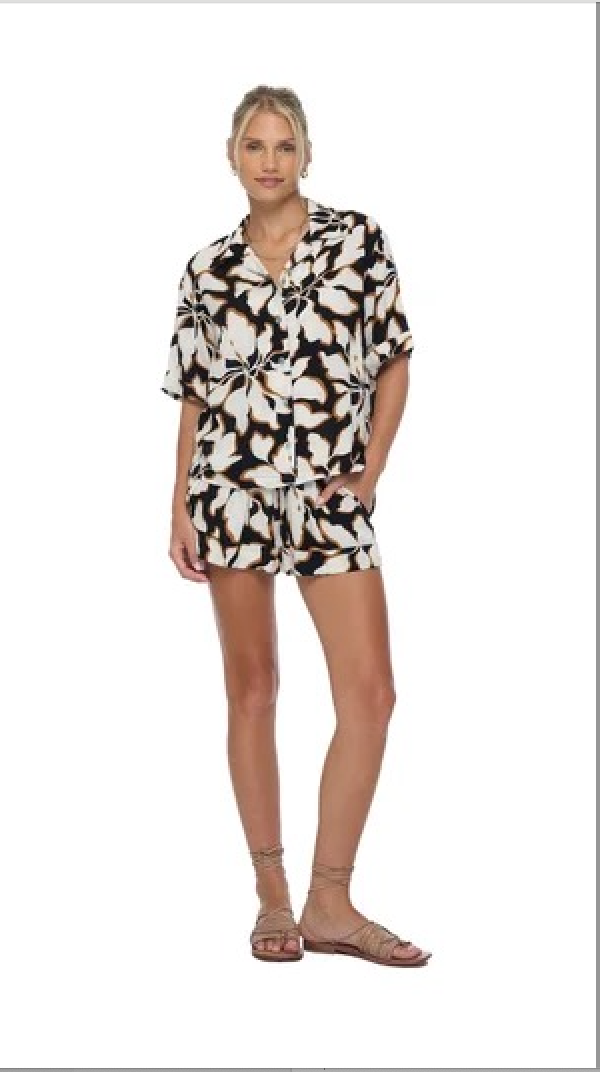 Khush Mar Shorts-Bloomtide Black
