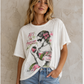 House of Jaded Gypsy Worn and Weathered Art Is Freedom Tee- OS