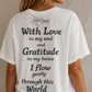 House of Jaded Gypsy Worn and Weathered Art Is Freedom Tee- OS