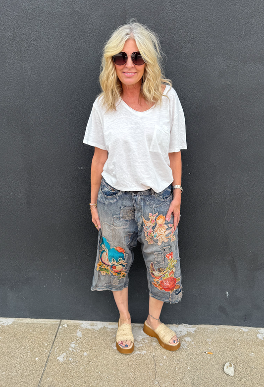House of Jaded Gypsy Desert Drift Shorts- Flutter Away