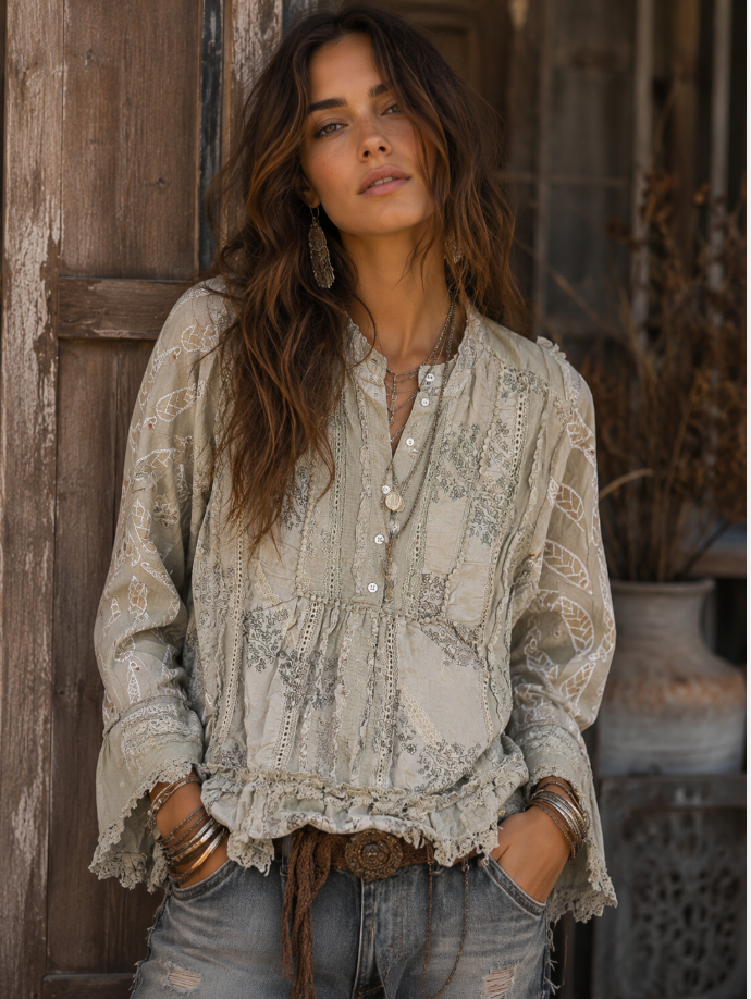 Jaded Gypsy Botanical Gardens Top