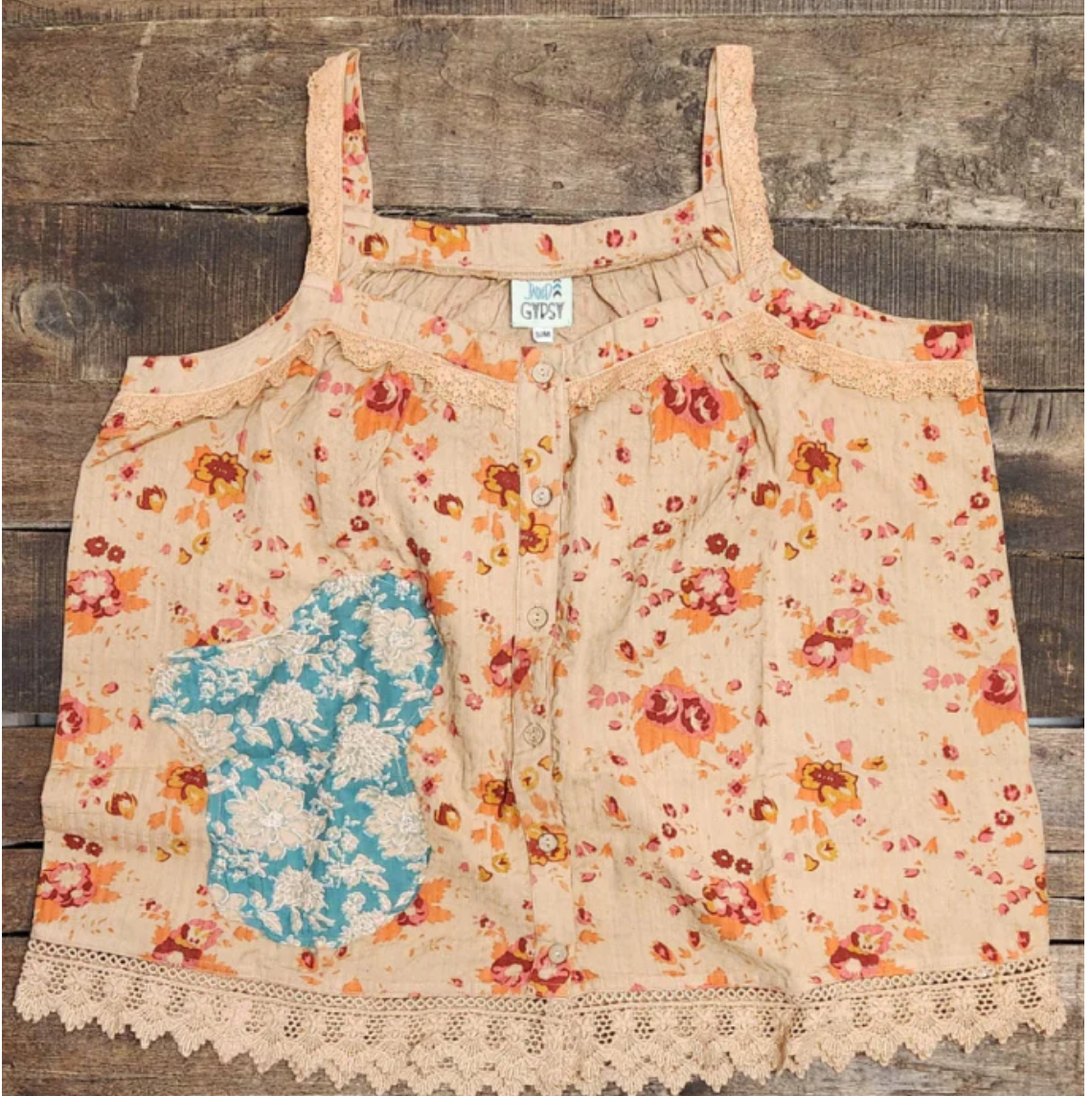 Jaded Gypsy Field of Flowers Tank