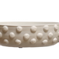 Decorative Terra-cotta Bowl w/ Raised Dots, White