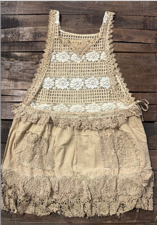 Tattered Treasure Tunic | Golden Yellow Lace