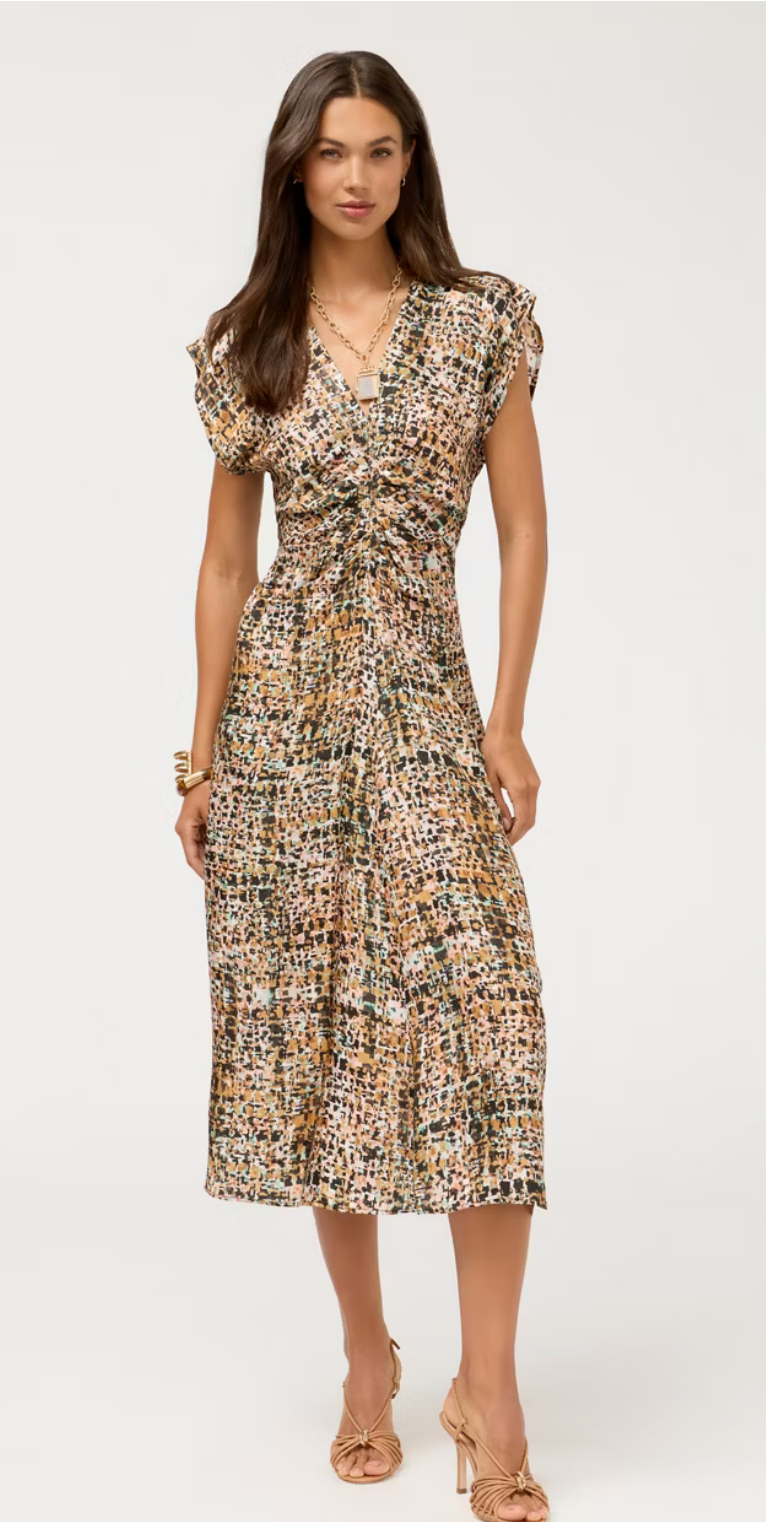 Johnny Was Delcie Midi Dress in Fontana
