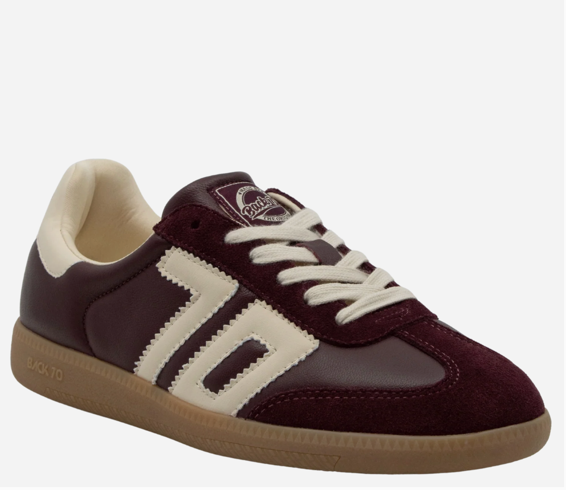 Back 70's Cloud W26 Wine & Cream Women's Sneakers | Luxe Streetwear