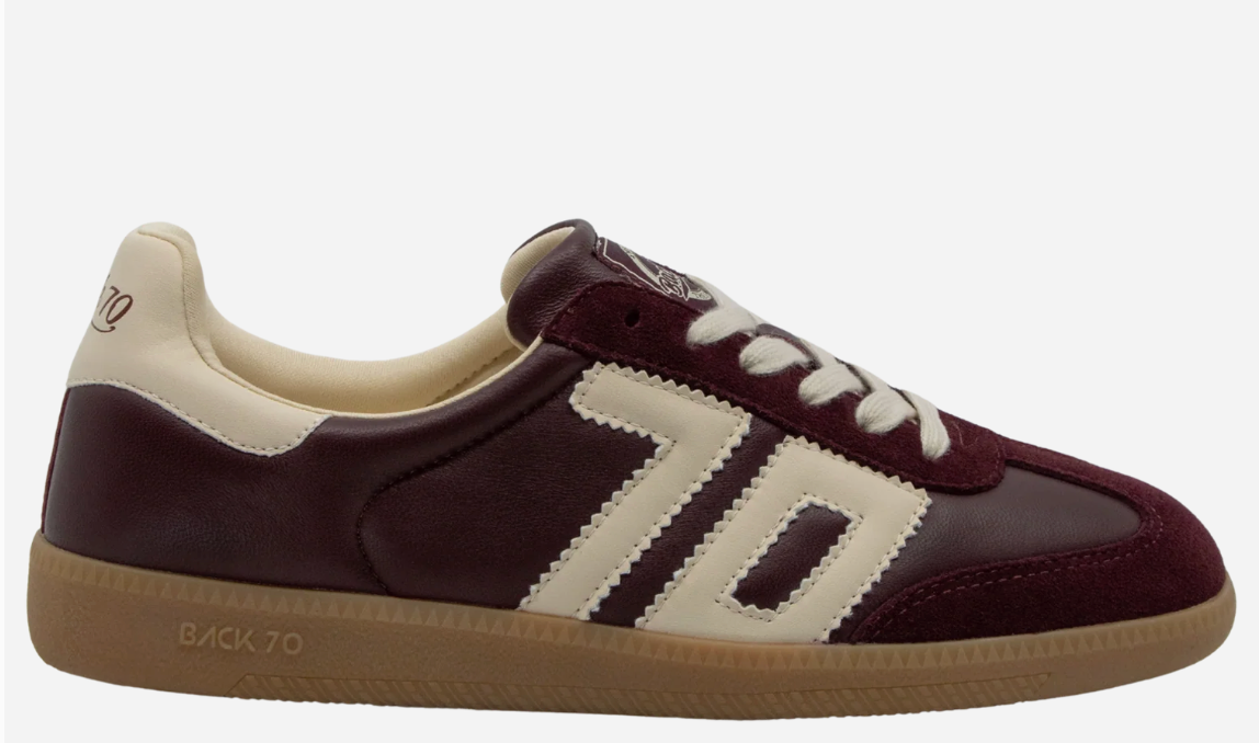 Back 70's Cloud W26 Wine & Cream Women's Sneakers | Luxe Streetwear