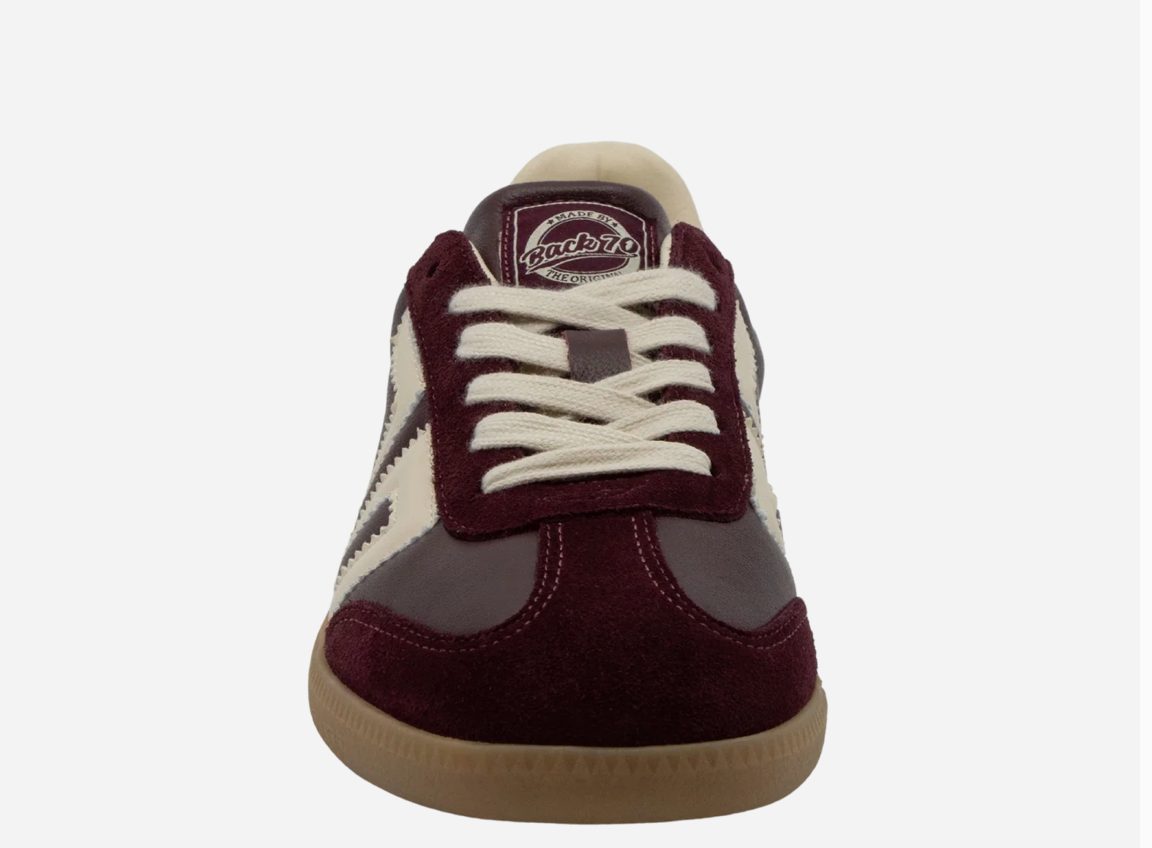 Back 70's Cloud W26 Wine & Cream Women's Sneakers | Luxe Streetwear
