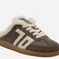 Back 70's Easter FL Taupe Butter Backless Slip-On Sneakers | Women's Luxe Streetwear