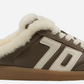 Back 70's Easter FL Taupe Butter Backless Slip-On Sneakers | Women's Luxe Streetwear