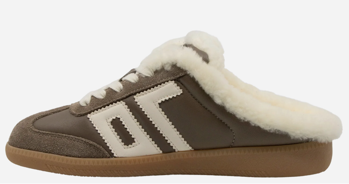 Back 70's Easter FL Taupe Butter Backless Slip-On Sneakers | Women's Luxe Streetwear