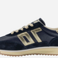Back 70's Jogger N Navy & Gold Women's Sneakers | Luxe Streetwear