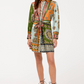 Johnny Was Maxima Tie Waist Mini Shirt Dress- Kesia