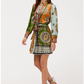Johnny Was Maxima Tie Waist Mini Shirt Dress- Kesia