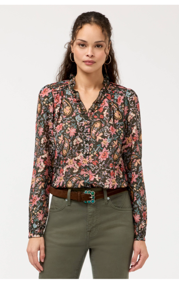 Johnny Was Hanneth Pintuck Blouse - English