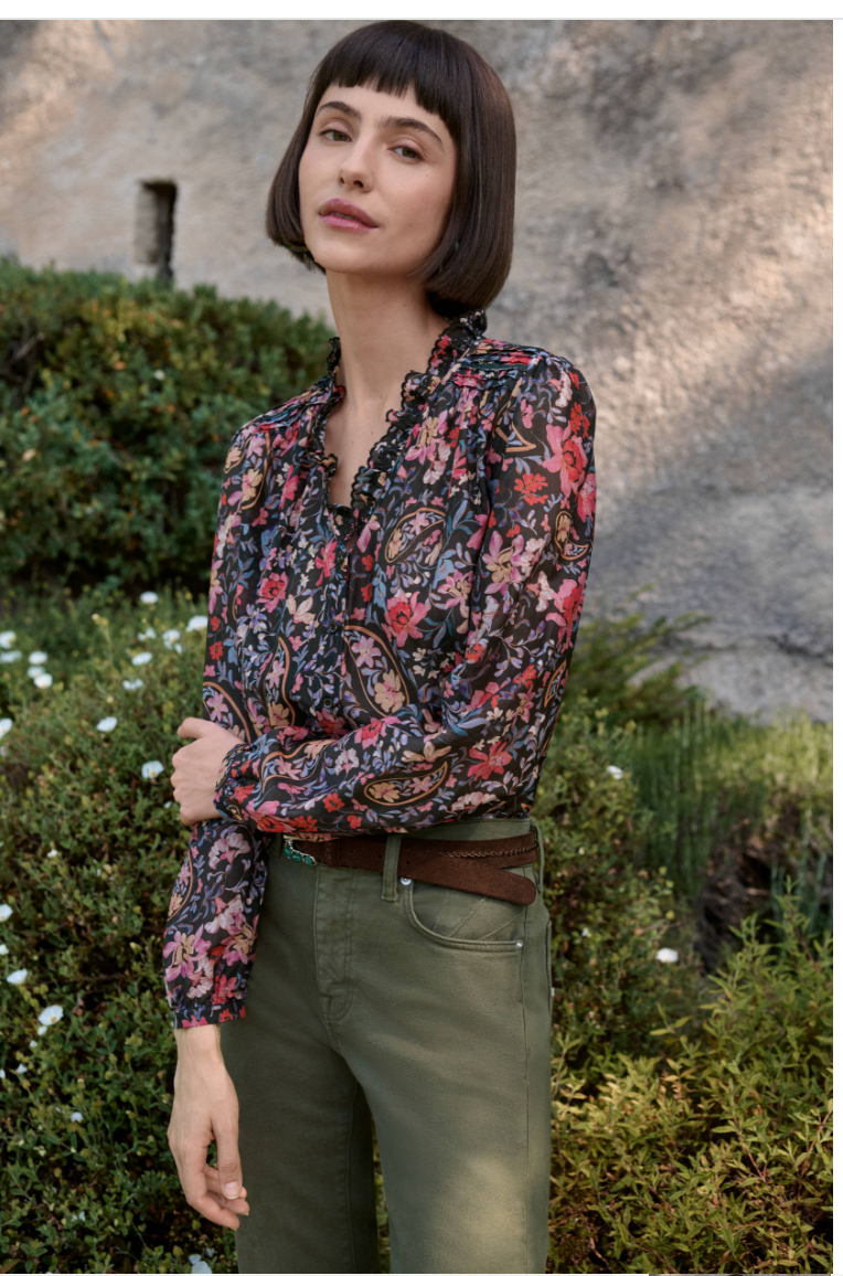 Johnny Was Hanneth Pintuck Blouse - English