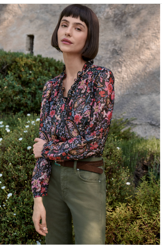 Johnny Was Hanneth Pintuck Blouse - English
