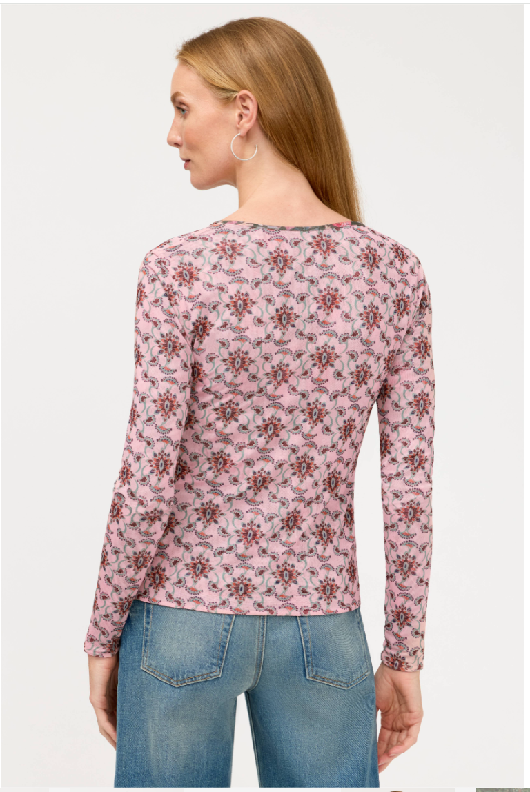 Johnny Was Lindey Long Sleeve Reversible Tee - Asher
