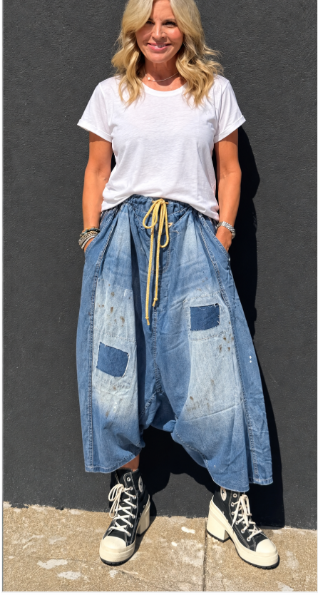 Jaded Gypsy Earthsong Harem Pants -Dark Denim. Preorder