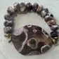 Purple Jasper Agate & Gold Hematite Bracelet