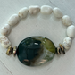 Green Jasper, Magnesite & Gold Hematite Bracelet