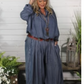Jaded Gypsy Bubble Dreams Chambray Pants