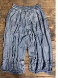 Jaded Gypsy Bubble Dreams Chambray Pants