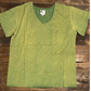 Jaded Gypsy Moon Dance V-Neck Tee in Olive