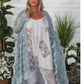 Jaded Gypsy Whispering Blooms Duster in Sky