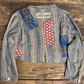 Jaded Gypsy Emberlane Cotton Jacket - Charcoal Stripe