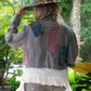 Jaded Gypsy Emberlane Cotton Jacket - Charcoal Stripe