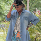 Jaded Gypsy New Frontier Shirt - Light Wash