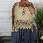 Jaded Gypsy Heirloom Heart Tank – Tea Stain