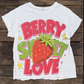 House of Jaded Gypsy Weathered and Worn Berry Sweet Tee O/S