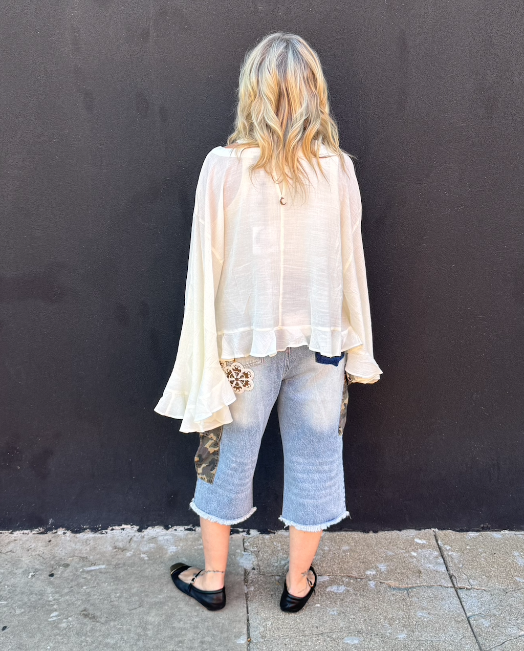 Jaded Gypsy Blooming Grace Top - Parchment