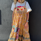Sunwashed Bloom Floral Patchwork Maxi Dress - Golden | Jaded Gypsy