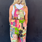 Jaded Gypsy Patchwork Gardens Overalls OS