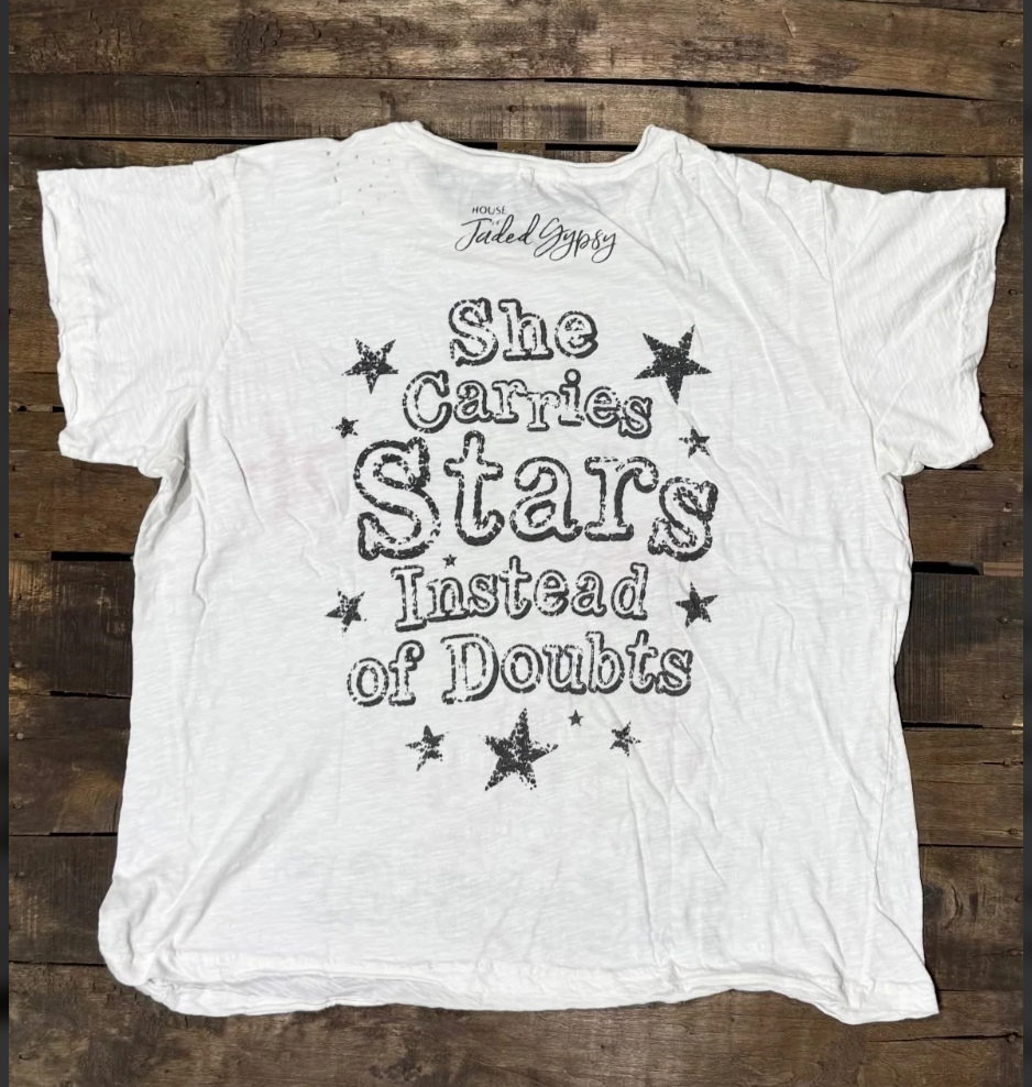 House of Jaded Gypsy Weathered and Worn Superstar Tee