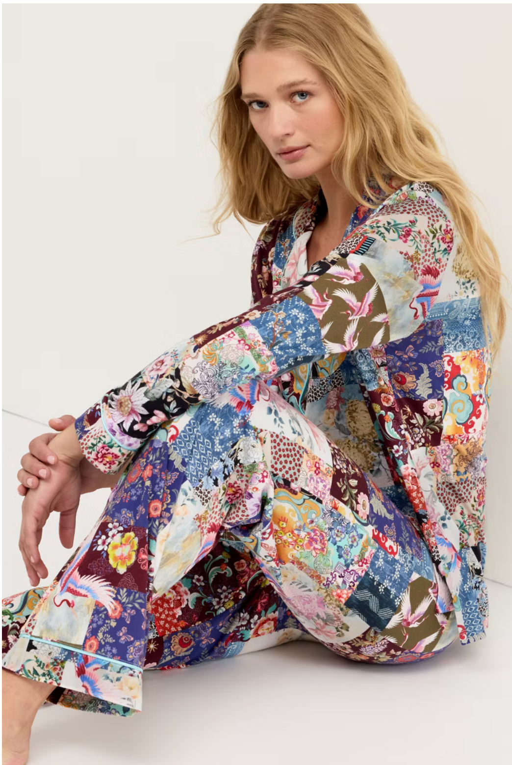 Johnny Was  Carly PJ Set - Fabiana Scarf