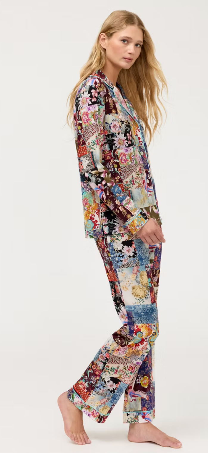 Johnny Was  Carly PJ Set - Fabiana Scarf