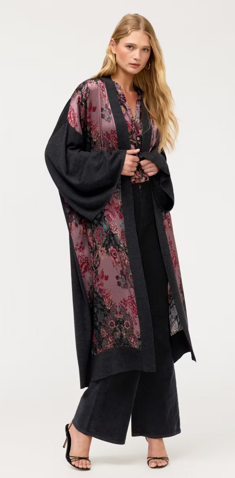 Johnny Was Printed Knit Kimono - Jemma