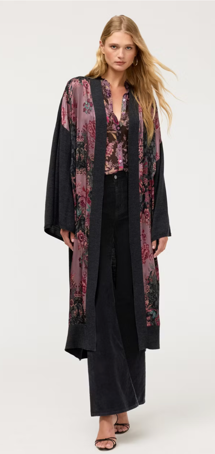 Johnny Was Printed Knit Kimono - Jemma