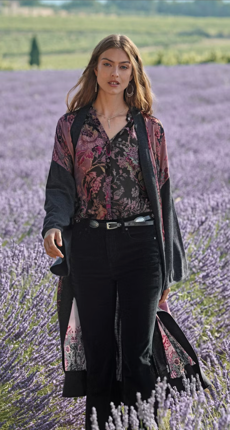 Johnny Was Printed Knit Kimono - Jemma