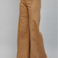 Vertical Seam Detail High Waisted Flare Pants